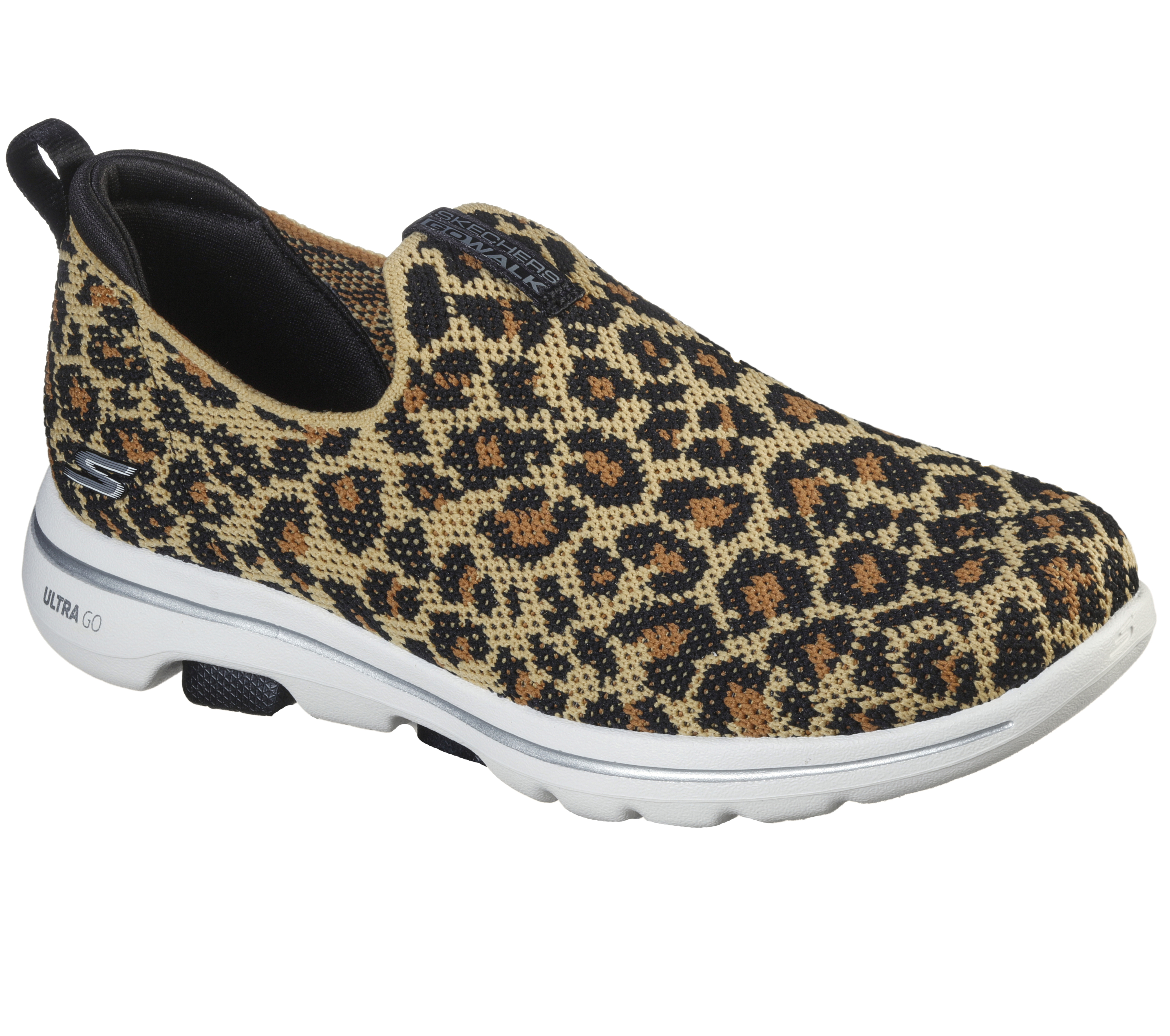 skechers go walk leopard shoes