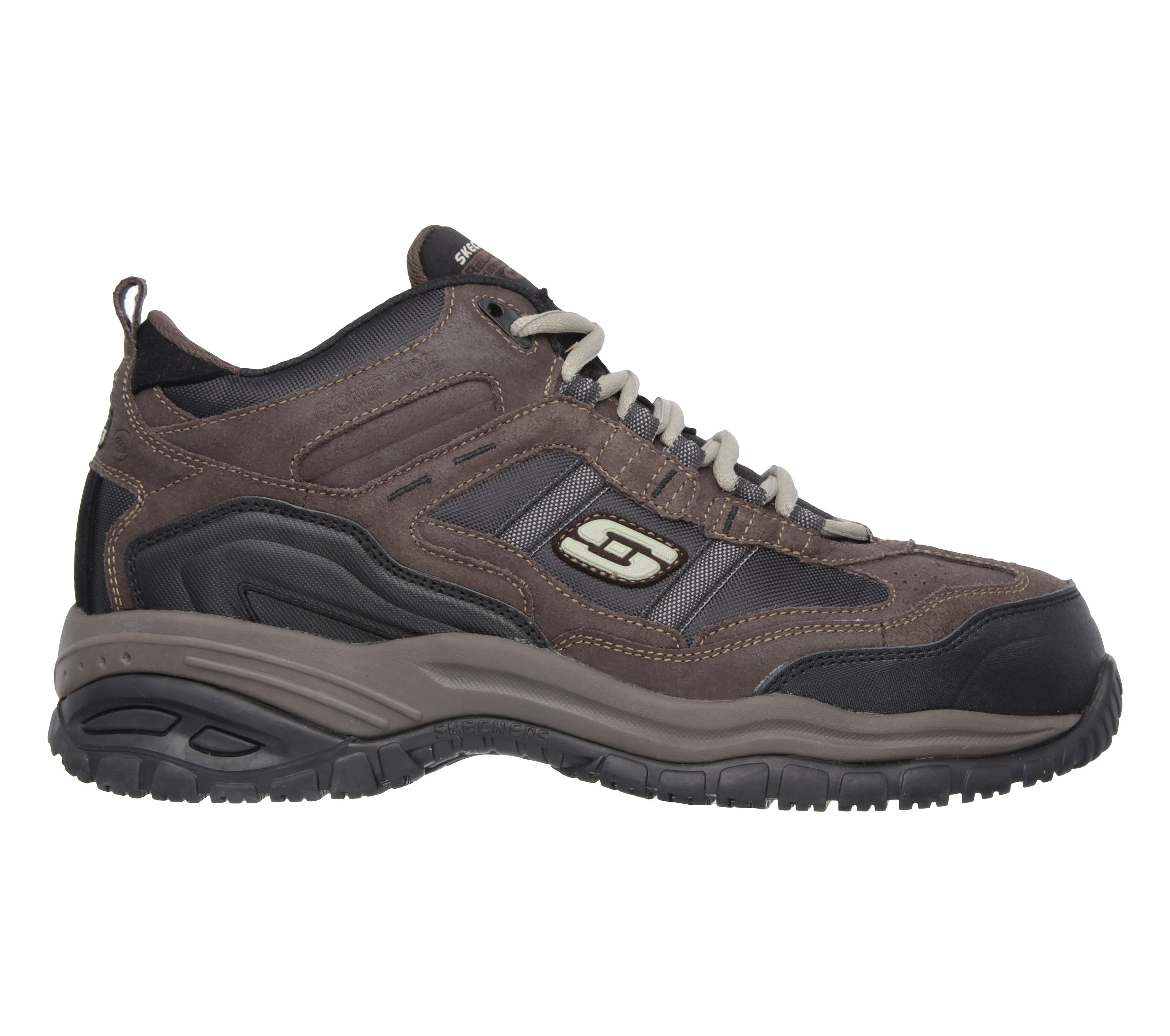 skechers men's soft stride low top work boots