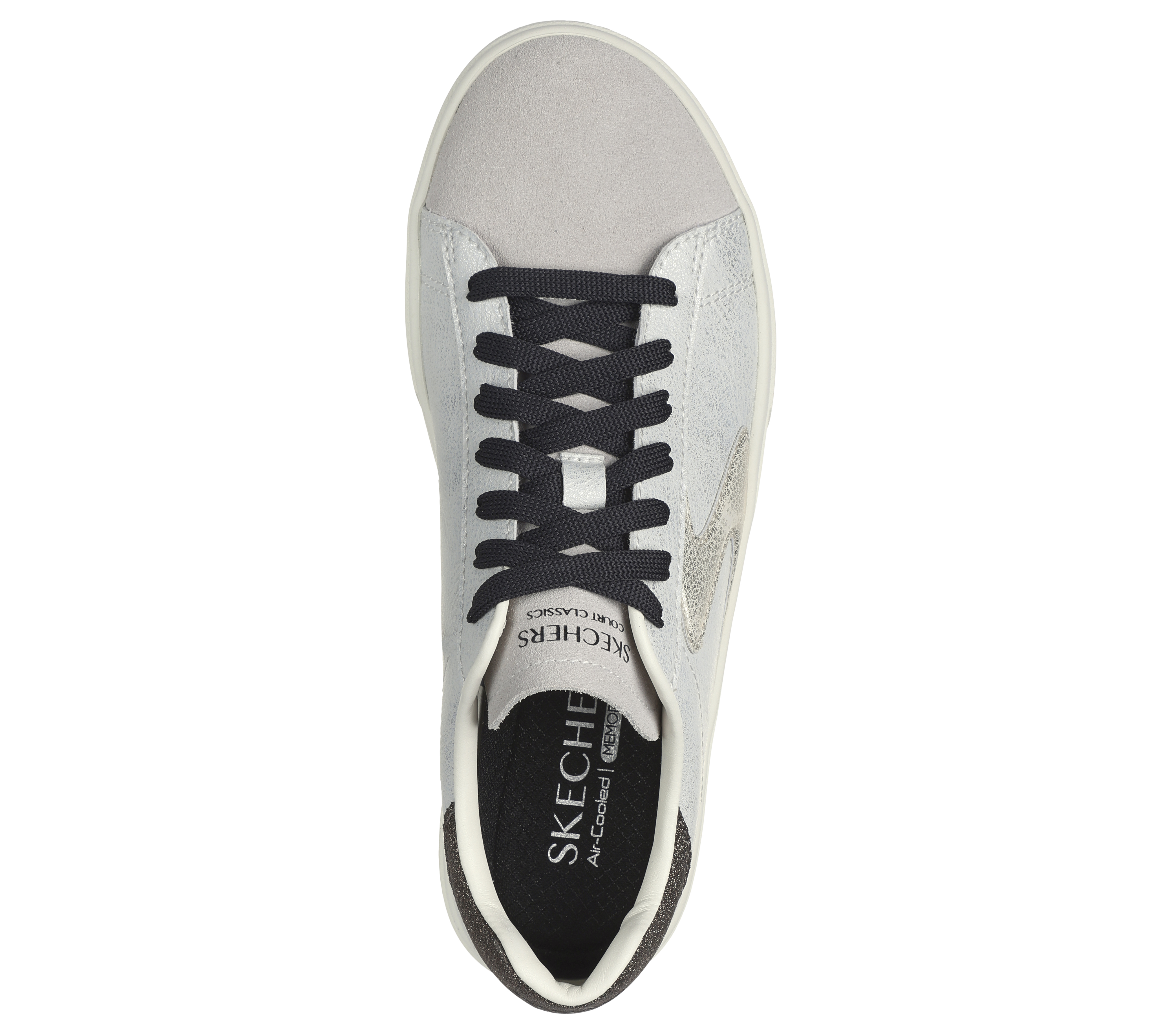 Skechers air cooled memory foam glitter hotsell