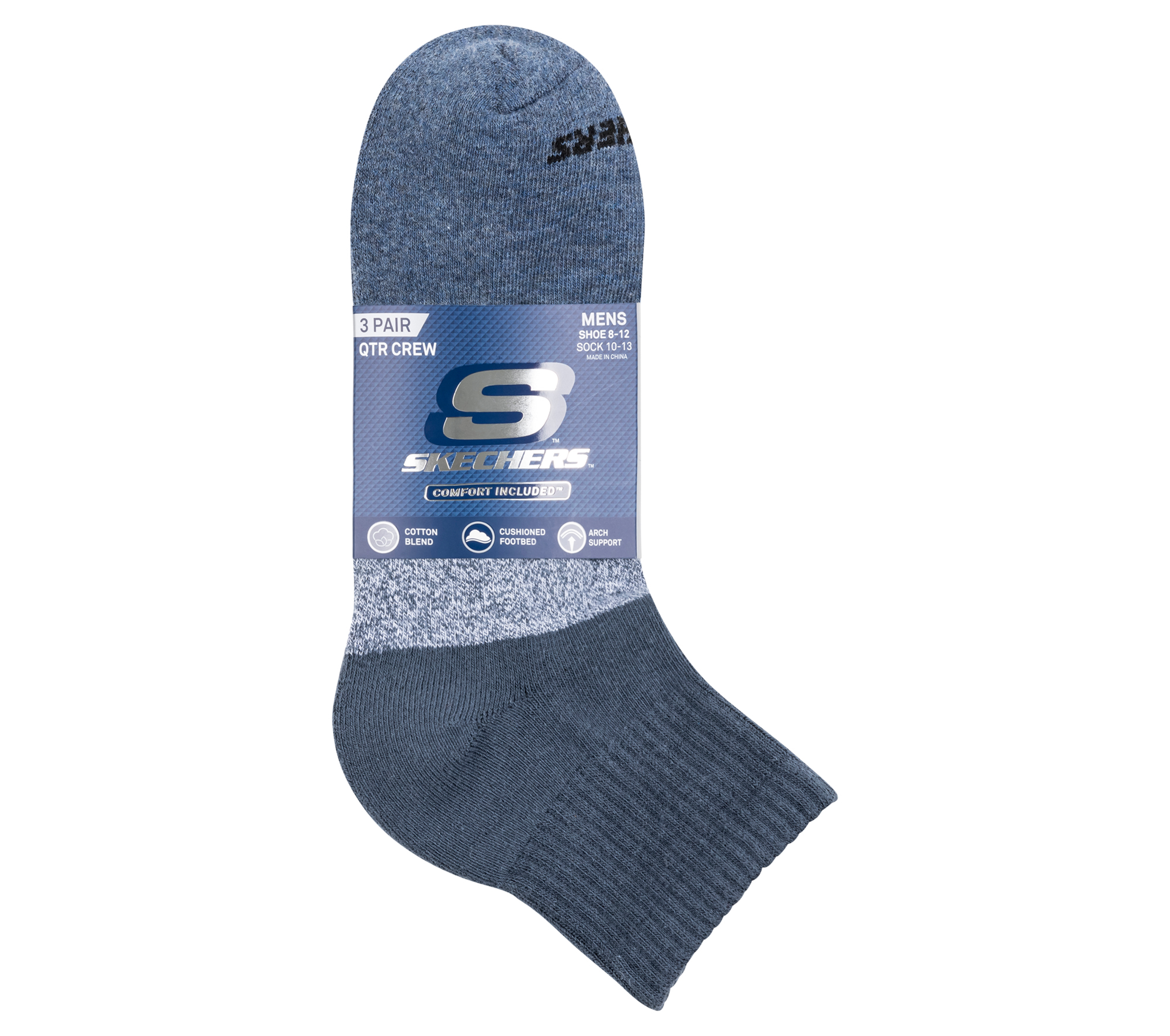 Quarter Colorblock Socks 3 Pack