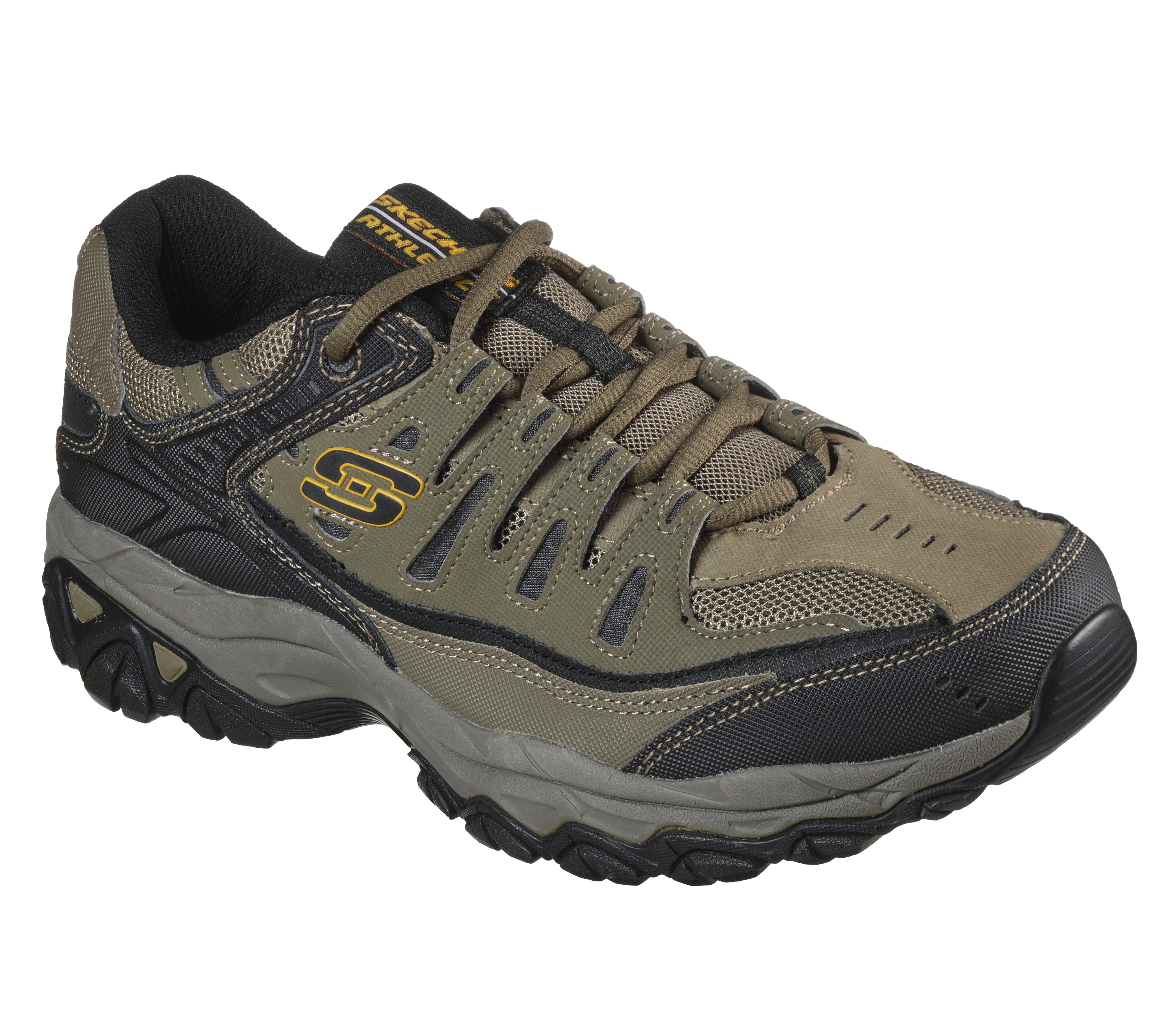 skechers after burn memory fit strike on men's walking shoes