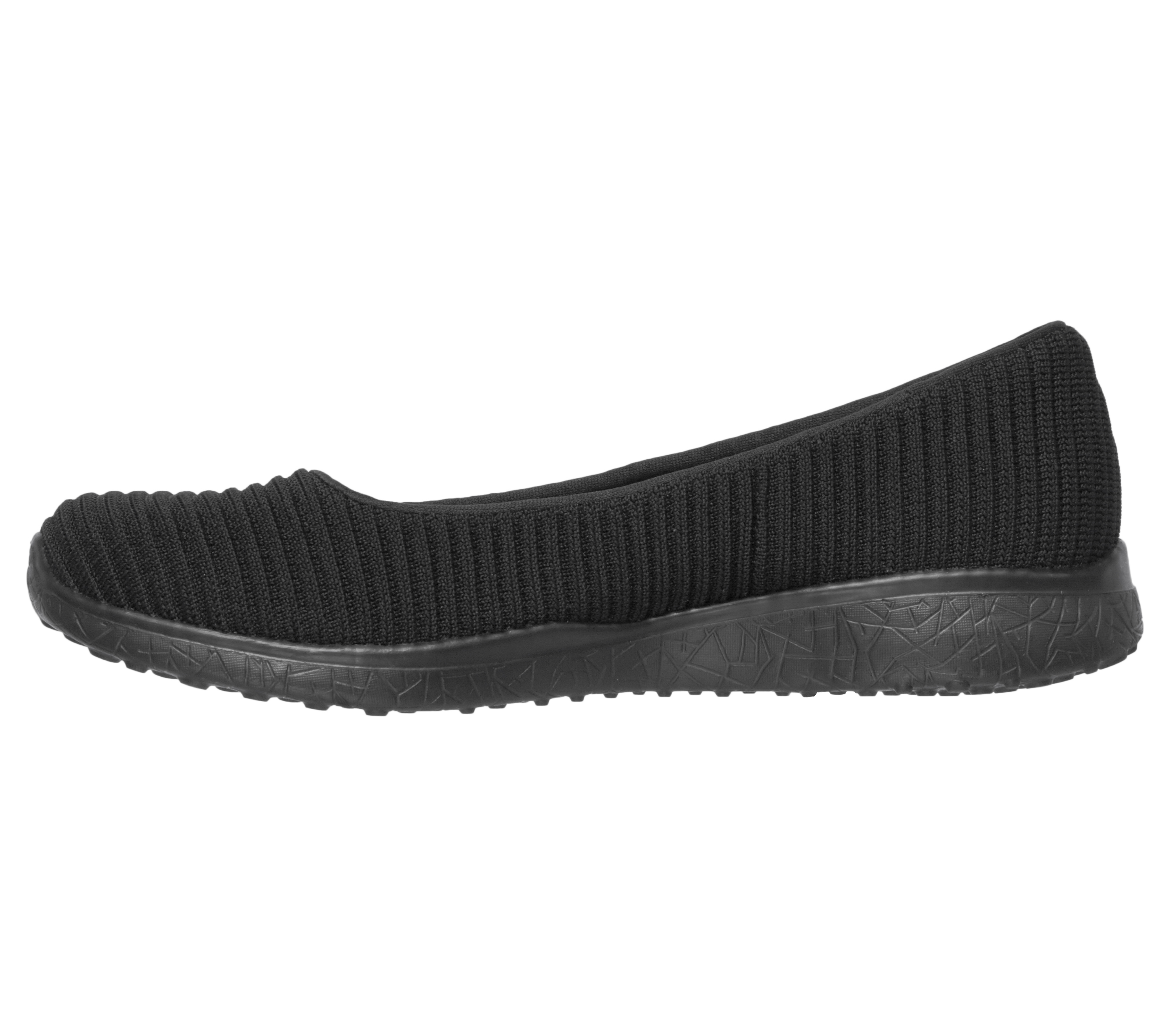 skechers womens microburst dearest shoes black