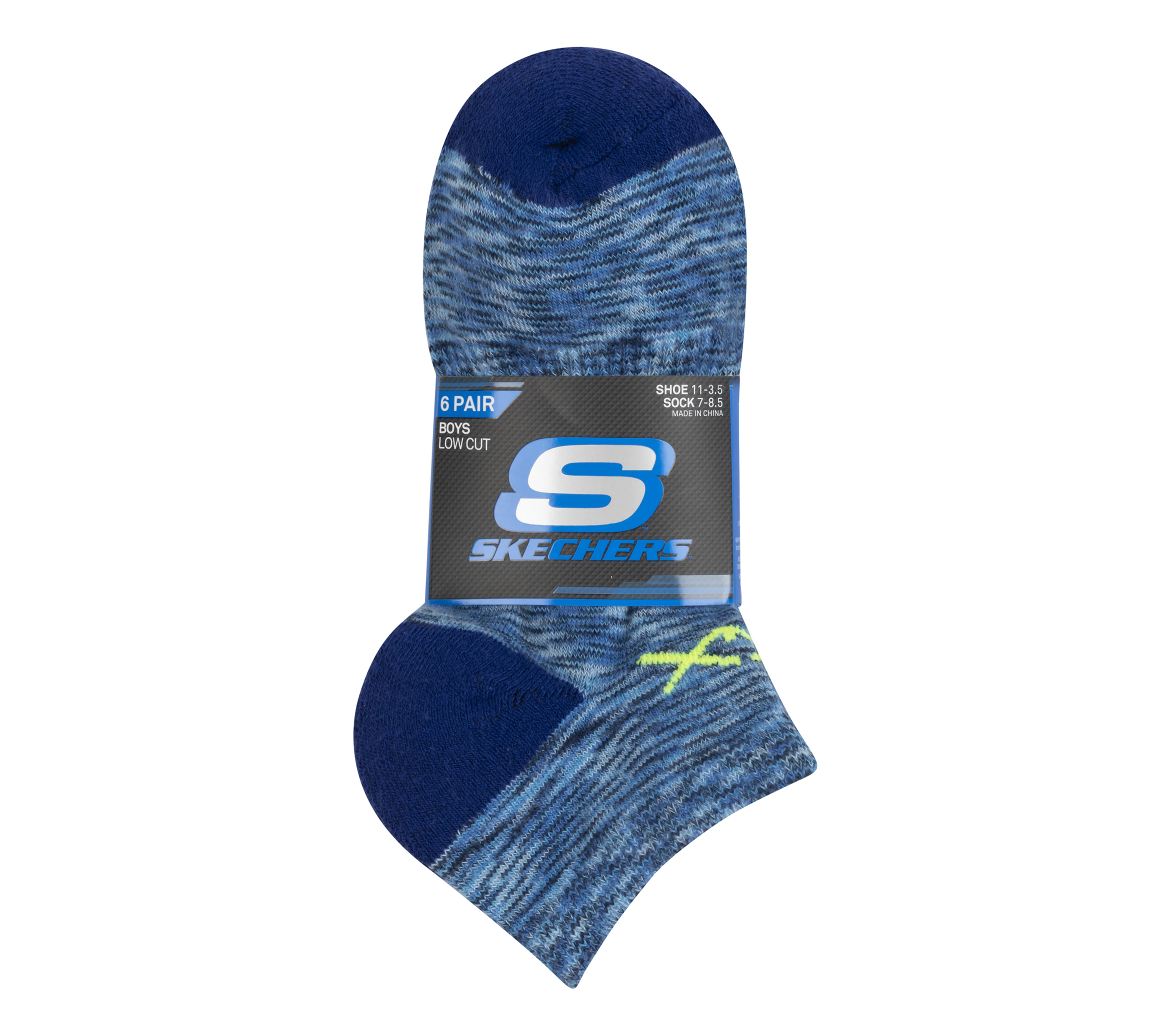 6 Pack Space Dye Low Cut Socks | SKECHERS | Lange Socken