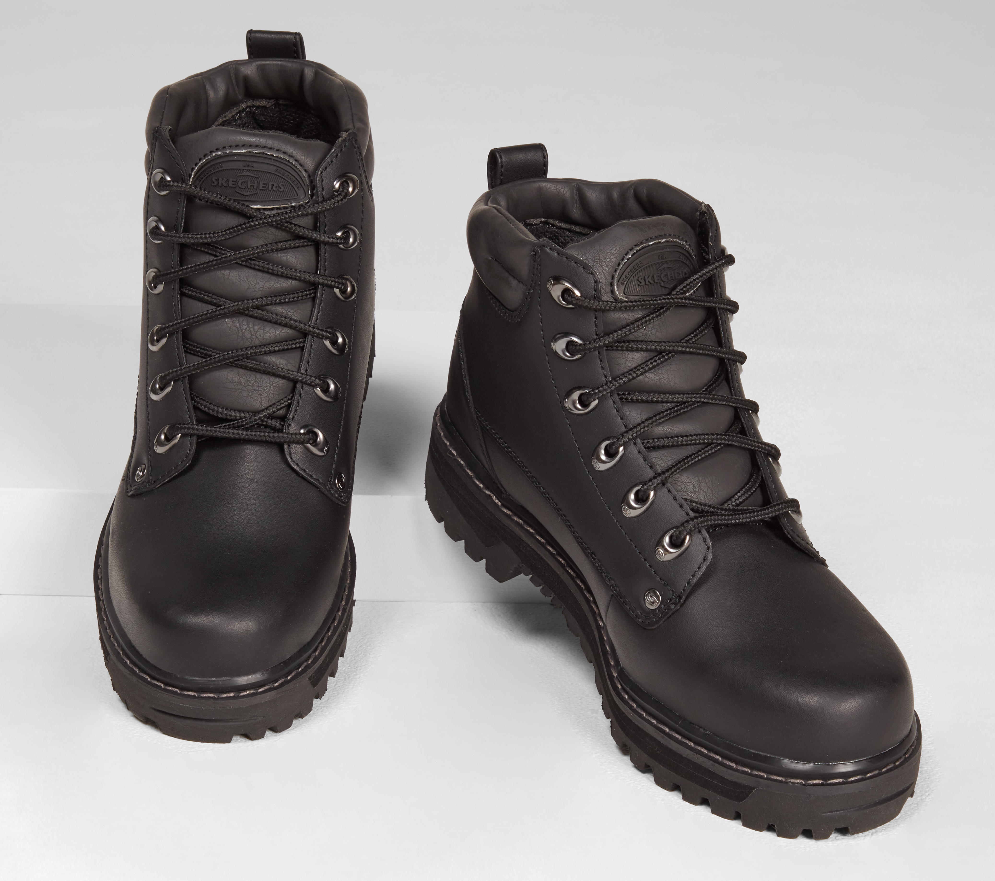 skechers men's mariner utility boot black