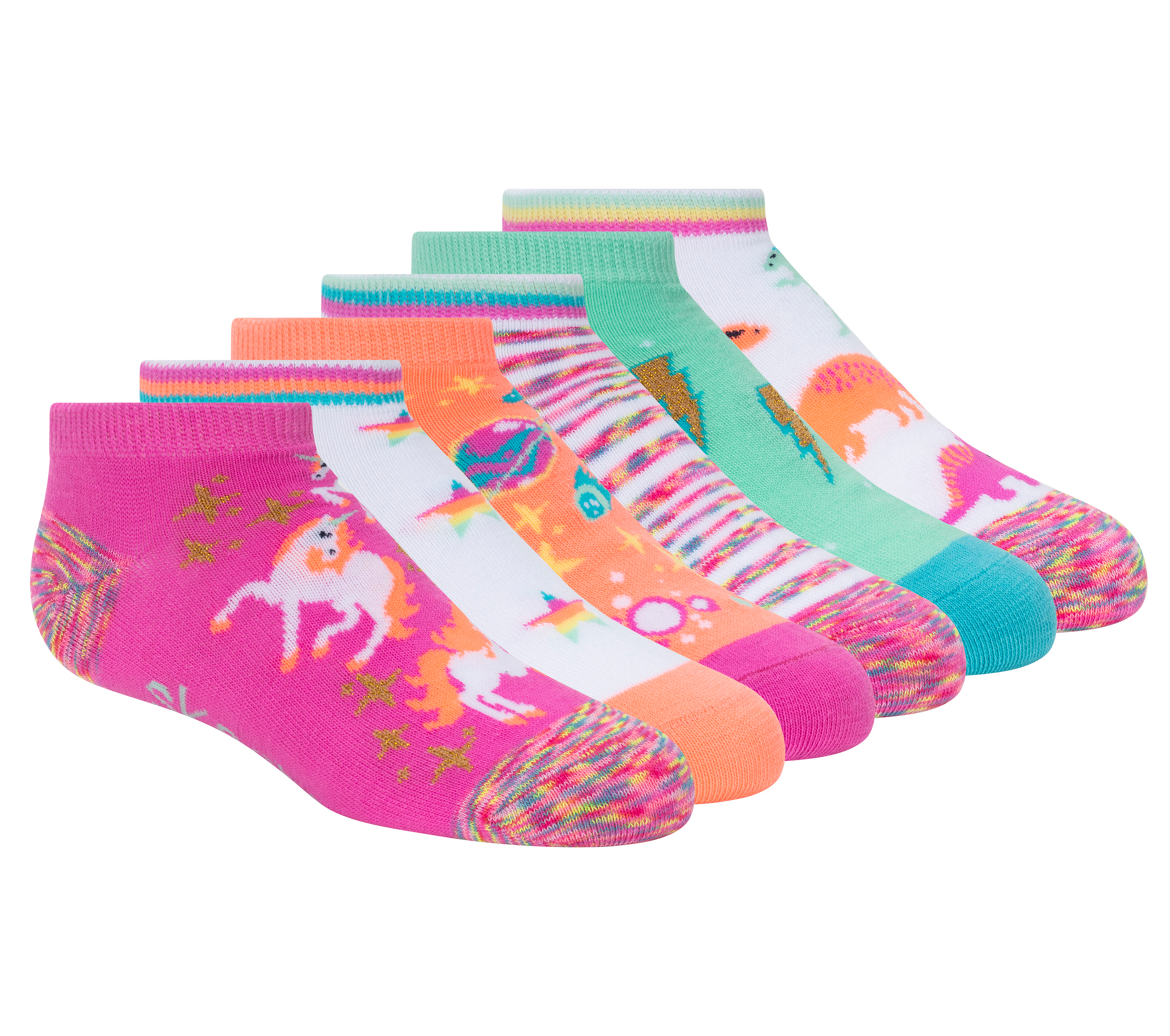 SOCK SNOB 6 Pair Multipack Pastel Novelty Girls Unicorn Socks Birthday Christmas Gift