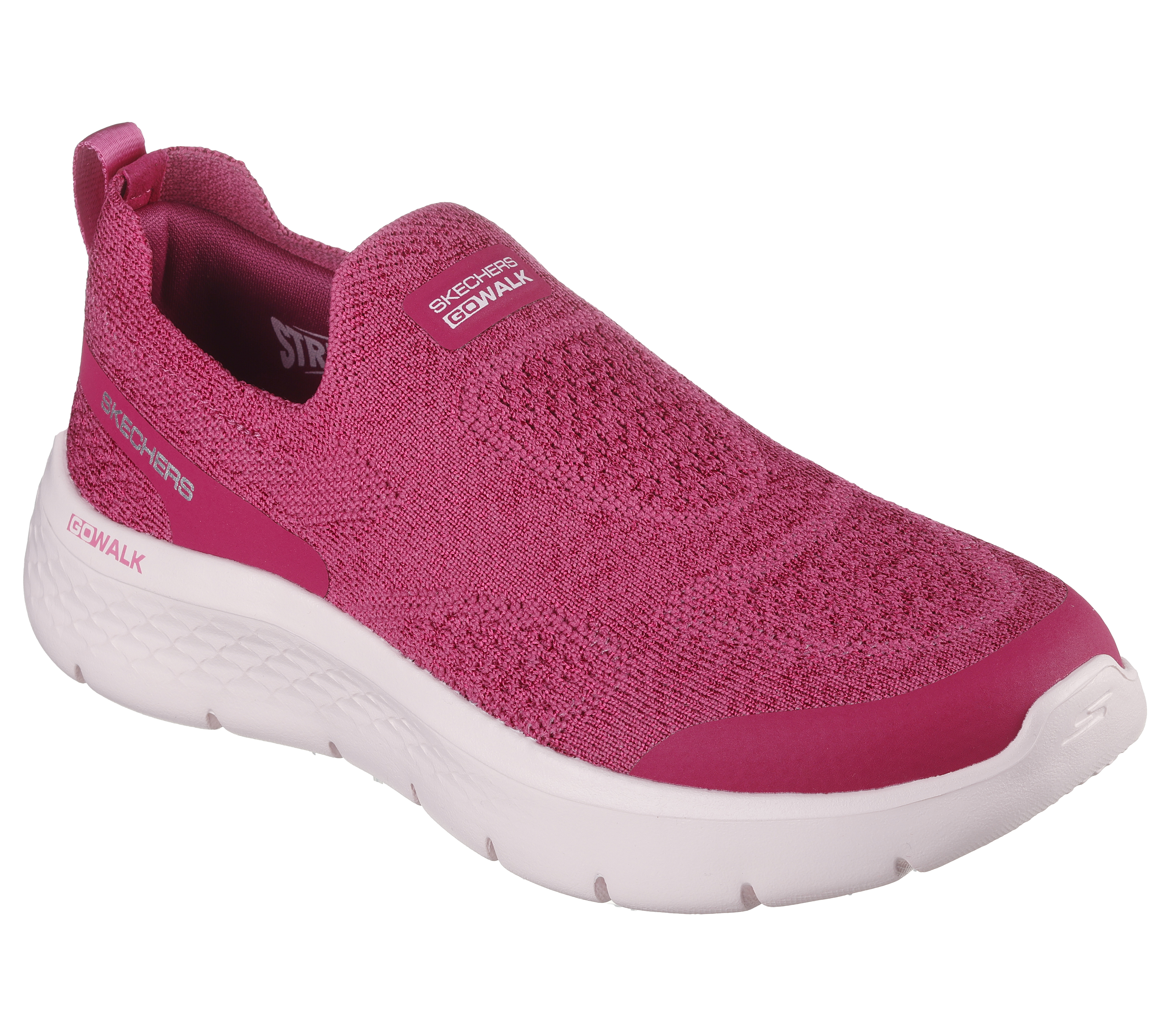 Skechers Women s Go Walk Flex Talli Slip On Shoes Size 8.0 Raspberry Textile Synthetic Vegan Machine Washable