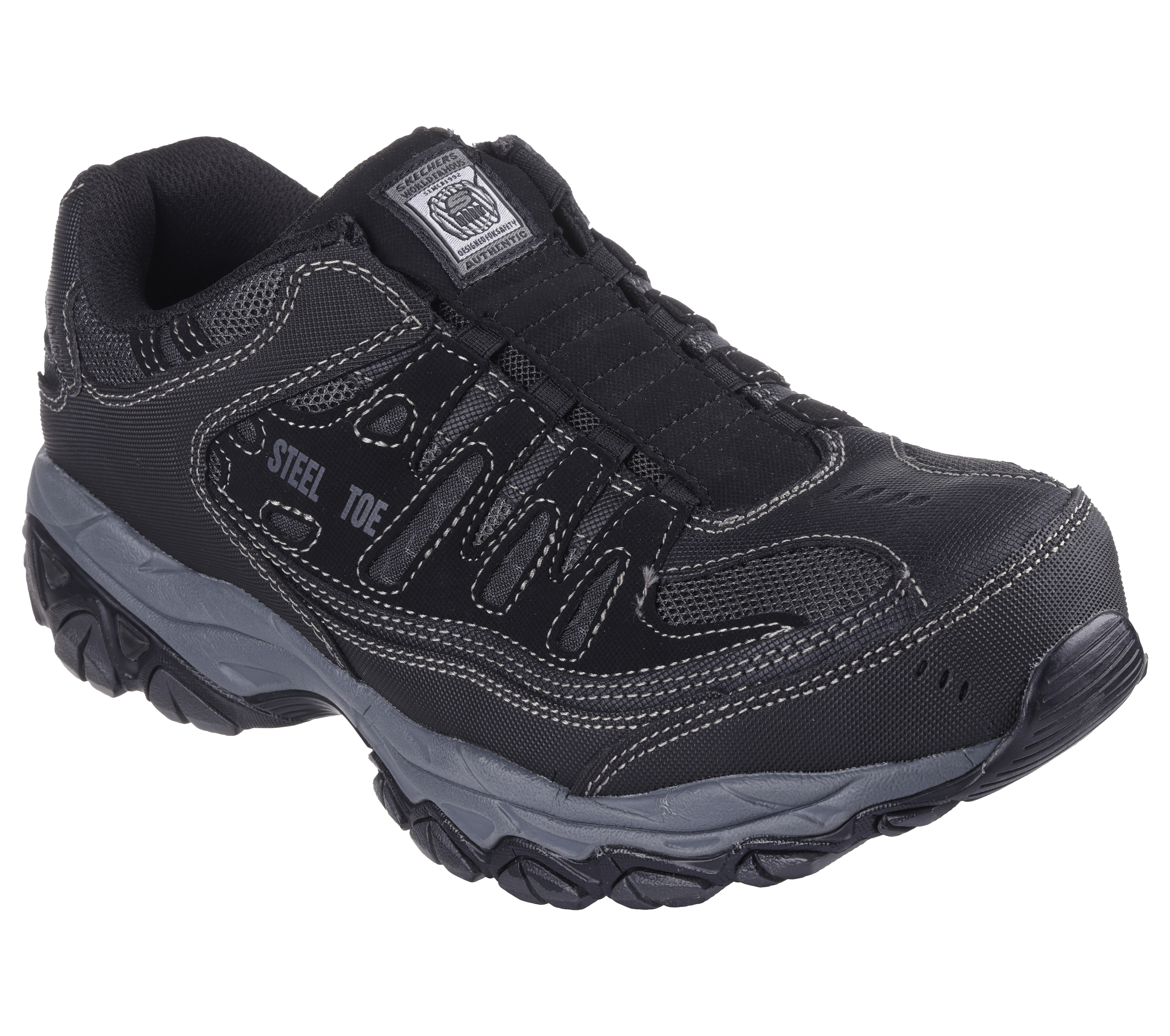 Skechers shape ups clearance steel toe shoes